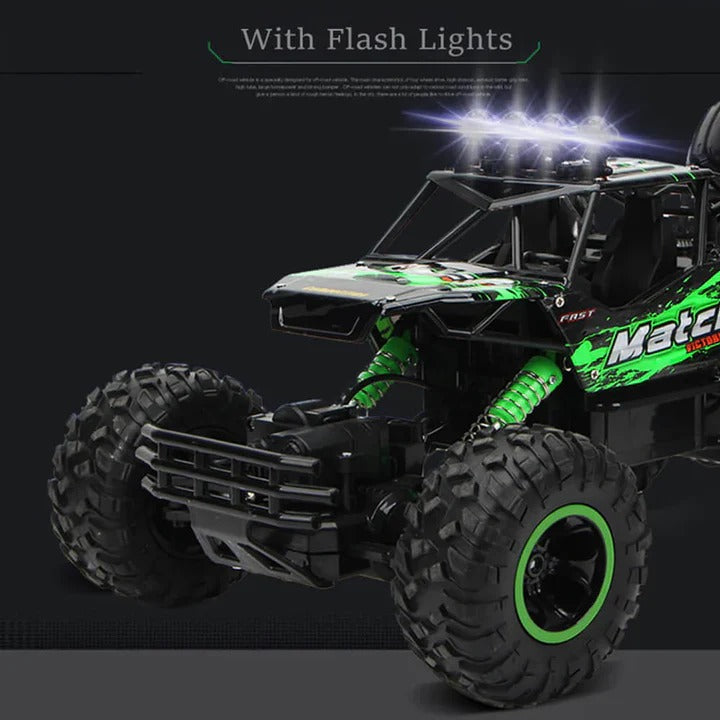 Remote Control 4WD Monster Truck with Dual Motors and Independent Suspension for Off Road Play
