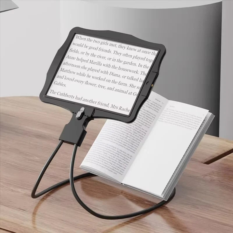 Hands Free LED Magnifier with Switchable 5X Zoom Lens