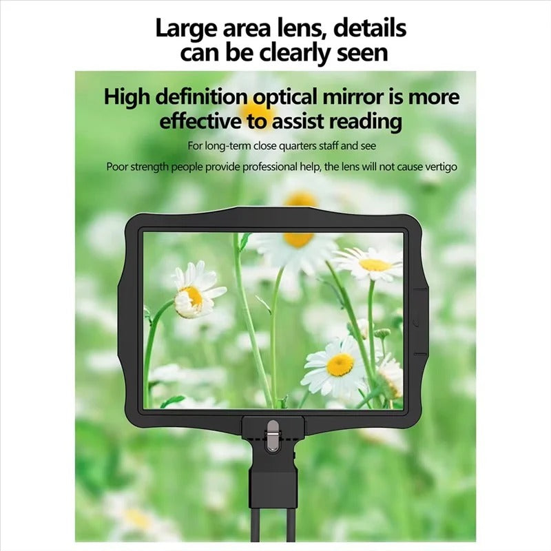 Hands Free LED Magnifier with Switchable 5X Zoom Lens