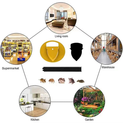 Reusable Mouse Trap with Auto Reset Design for Indoor Outdoor Use