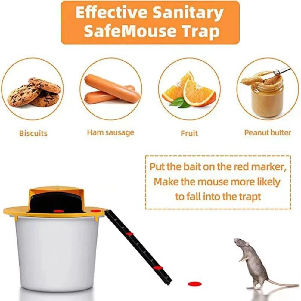Reusable Mouse Trap with Auto Reset Design for Indoor Outdoor Use
