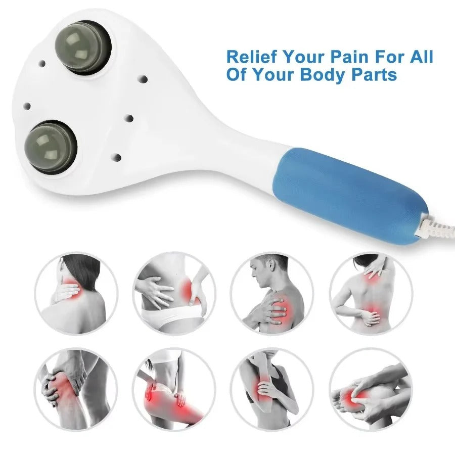 Electric Percussion Massager with Dual Vibration and Adjustable Speed Settings