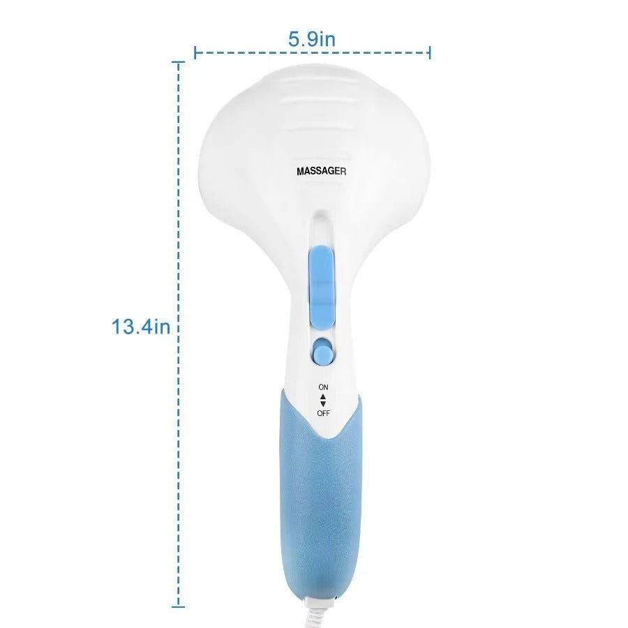 Electric Percussion Massager with Dual Vibration and Adjustable Speed Settings