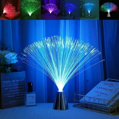 Fiber Optic Starlight Mood Lamp with Multicolor LED Glow