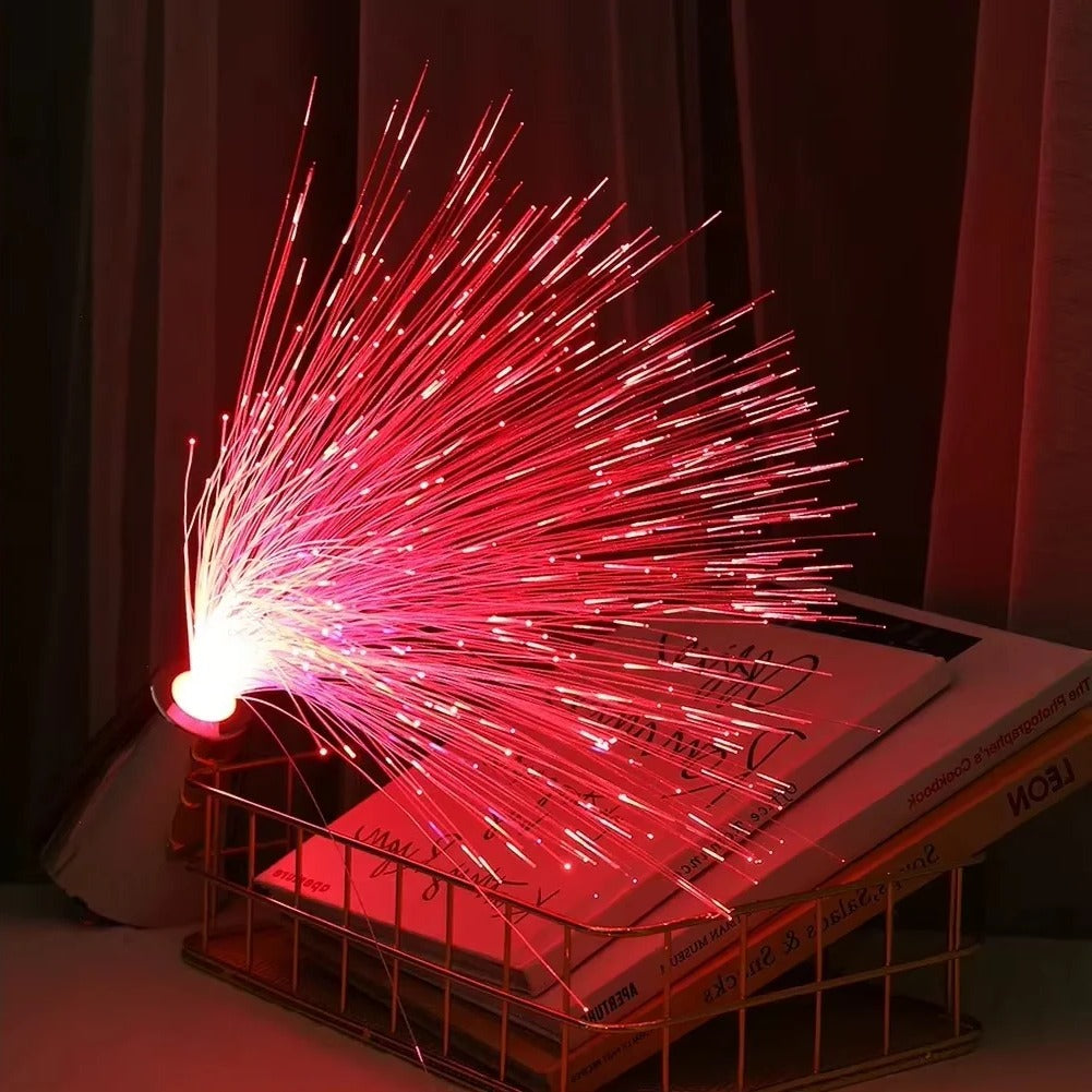 Fiber Optic Starlight Mood Lamp with Multicolor LED Glow