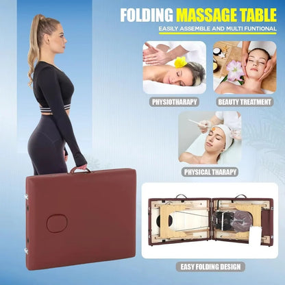 Portable Foldable Massage Table with Carry Case for Mobile Setup