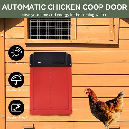 Auto Chicken Coop Door with Light Sensor and Weatherproof Build