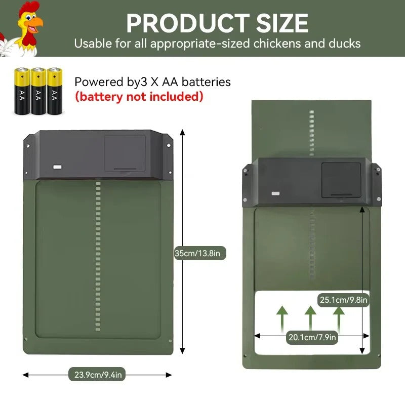 Auto Chicken Coop Door with Light Sensor and Weatherproof Build
