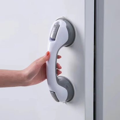 Suction Cup Grab Bar for Shower Tub and Toilet with Locking Latches