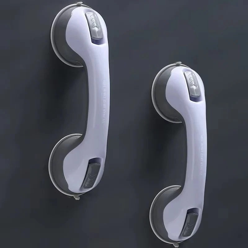 Suction Cup Grab Bar for Shower Tub and Toilet with Locking Latches