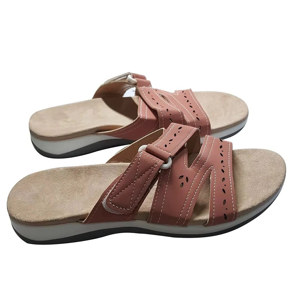 Adjustable Summer Sandals with Arch Support and Strap for Women