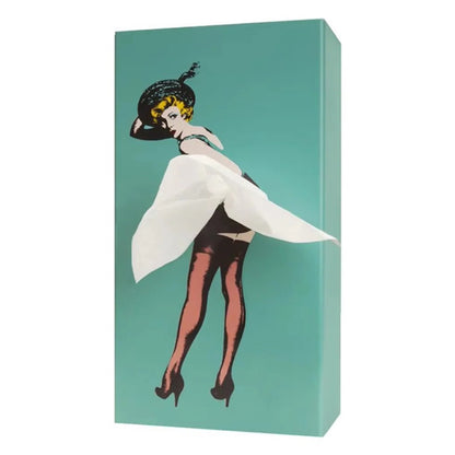 Vintage Style Tissue Holder for Dresser, Bathroom Counter, and Bedside Table