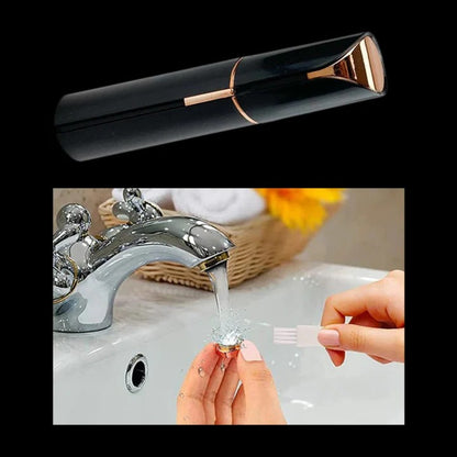 Facial Hair Trimmer with LED Light and Detachable Head Design for Women