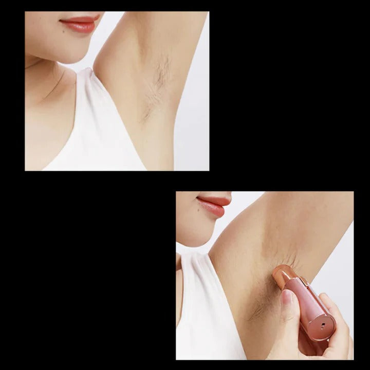Facial Hair Trimmer with LED Light and Detachable Head Design for Women