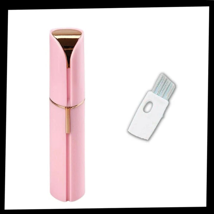 Facial Hair Trimmer with LED Light and Detachable Head Design for Women