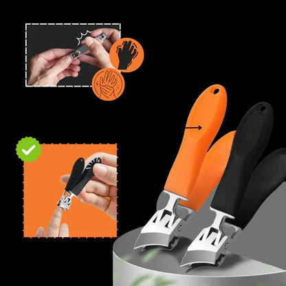 Wide Jaw Nail Clipper with Sharp Stainless Steel Blade