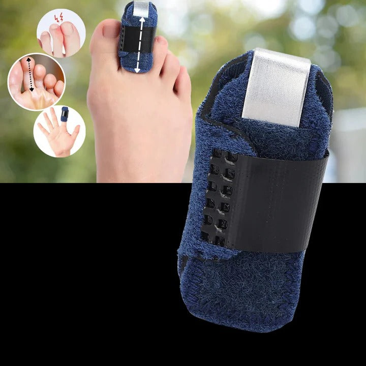 Flexible Toe Alignment Support Brace with Adjustable Support Bars for Daily Shoe Wear