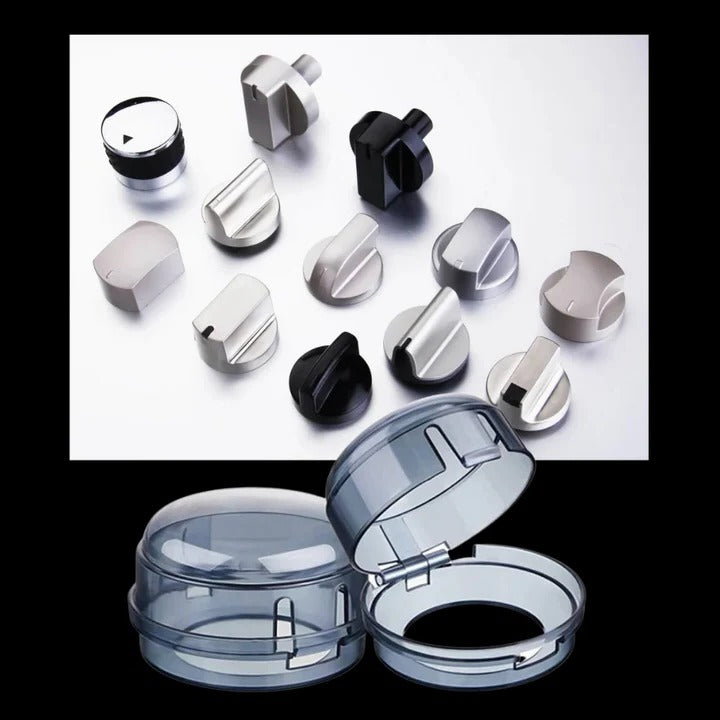 Safety Stove Knob Covers for Gas Range and Burner Knobs, Set of 4