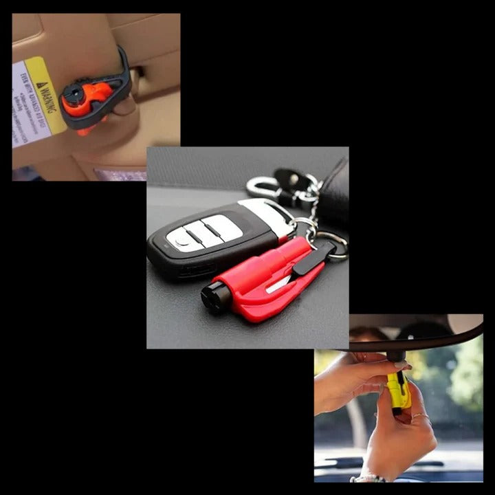 2 in 1 Car Emergency Tool with Window Breaker and Seatbelt Cutter