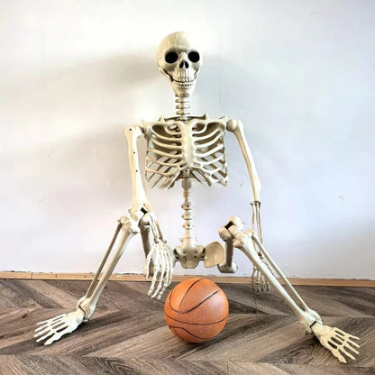 Full Body Skeleton Halloween Decoration with Posable Arms and Legs