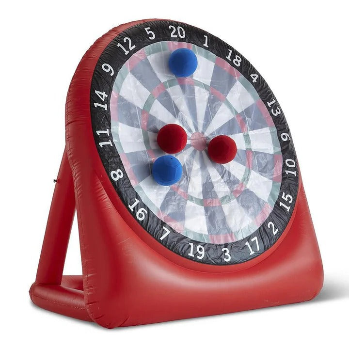 Inflatable Soccer Dartboard Game with Pump Balls and Carrying Bag