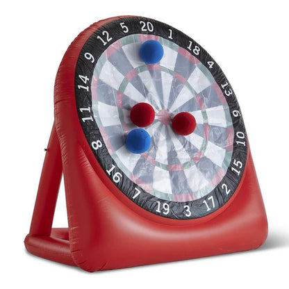 Inflatable Soccer Dartboard Game with Pump Balls and Carrying Bag