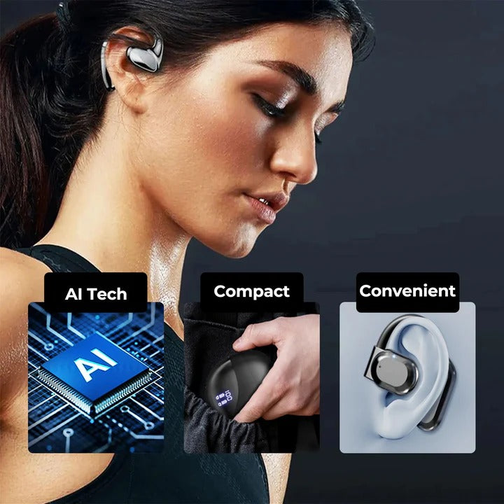 Wireless Translation Earbuds with Bluetooth Audio and Charging Case