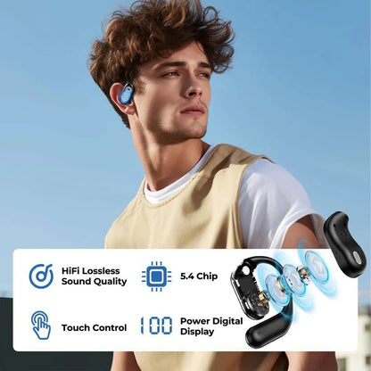 Wireless Translation Earbuds with Bluetooth Audio and Charging Case