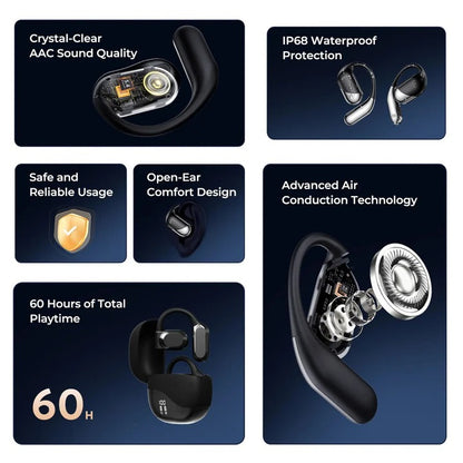 Wireless Translation Earbuds with Bluetooth Audio and Charging Case