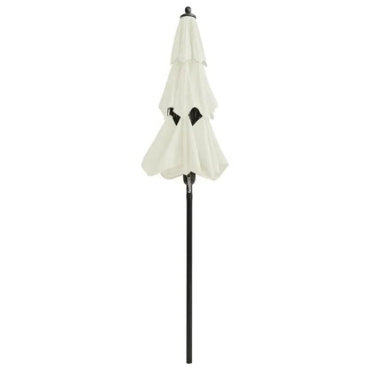 Patio Umbrella with 3 Tier Canopy and Adjustable Tilt Vented Canopy