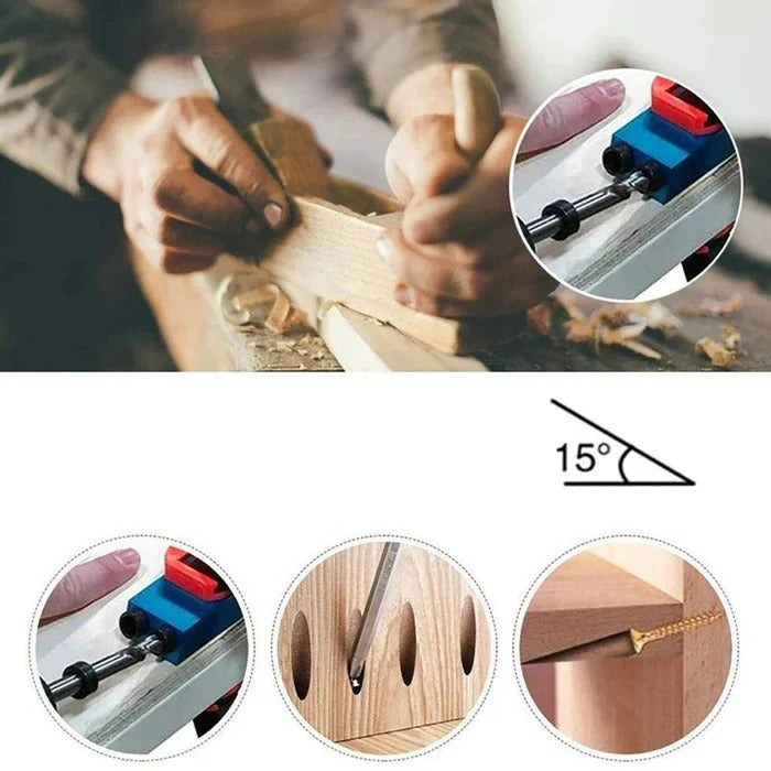 Precision Angled Drilling Guide for Woodworking Projects