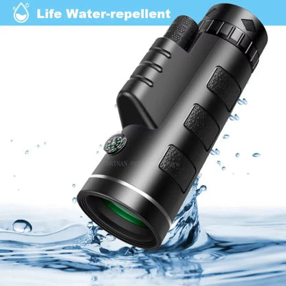 Compact Monocular Scope for Bird Watching and Hiking, 40x60 Magnification with Phone Mount