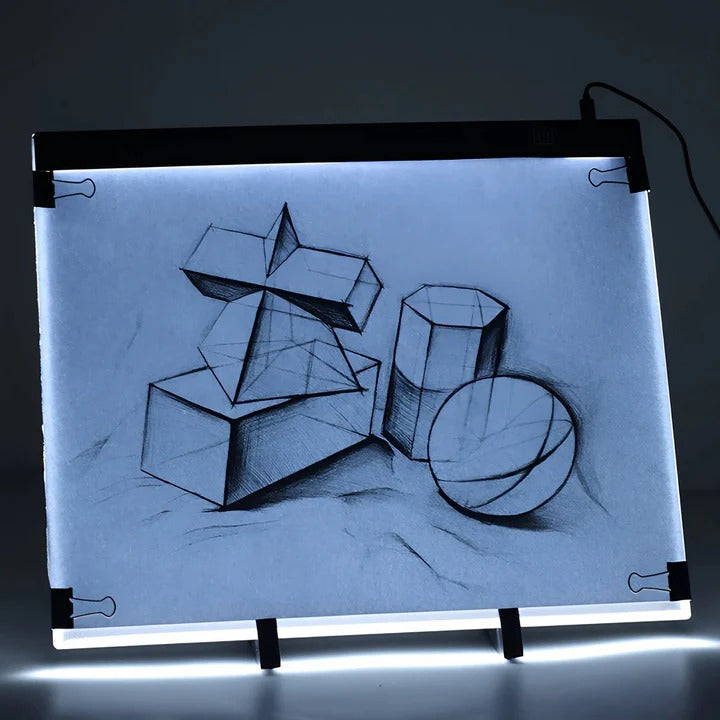 A4 LED Drawing Light Pad with Dimmable Brightness and USB Cable
