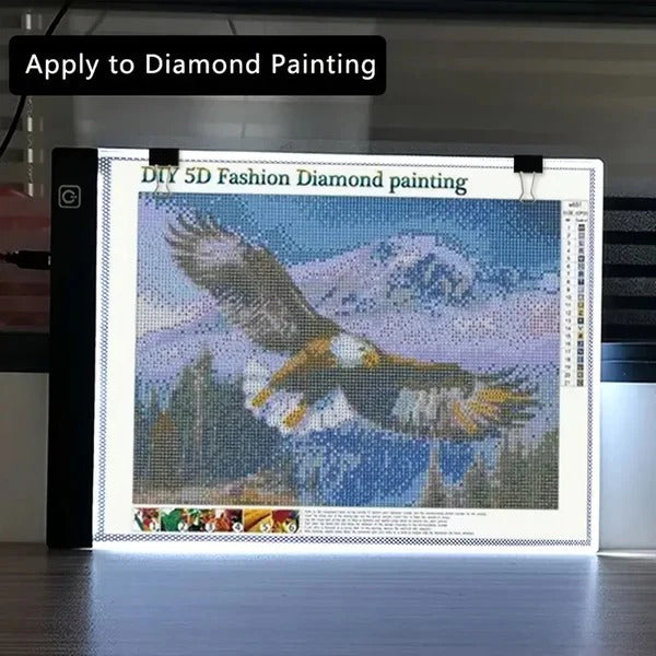 A4 LED Drawing Light Pad with Dimmable Brightness and USB Cable