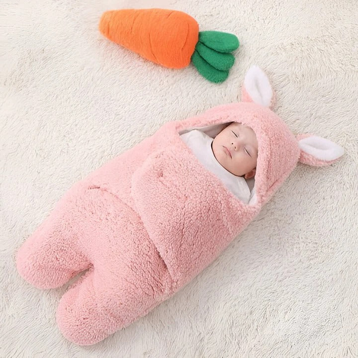 Machine Washable Infant Wrap Blanket with Soft Interior Lining