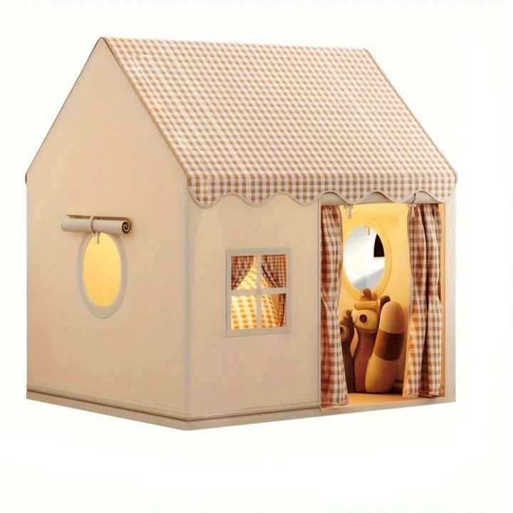 Foldable Play Tent with Tunnel for Indoor Outdoor Activity Time for Kids