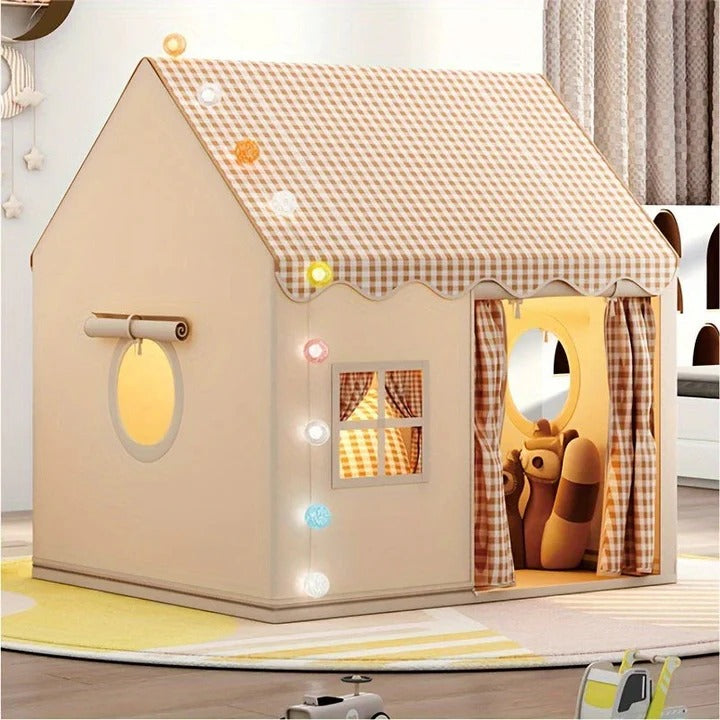 Foldable Play Tent with Tunnel for Indoor Outdoor Activity Time for Kids