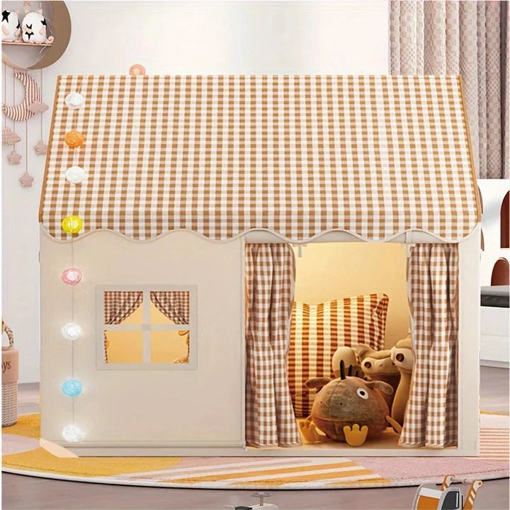 Foldable Play Tent with Tunnel for Indoor Outdoor Activity Time for Kids
