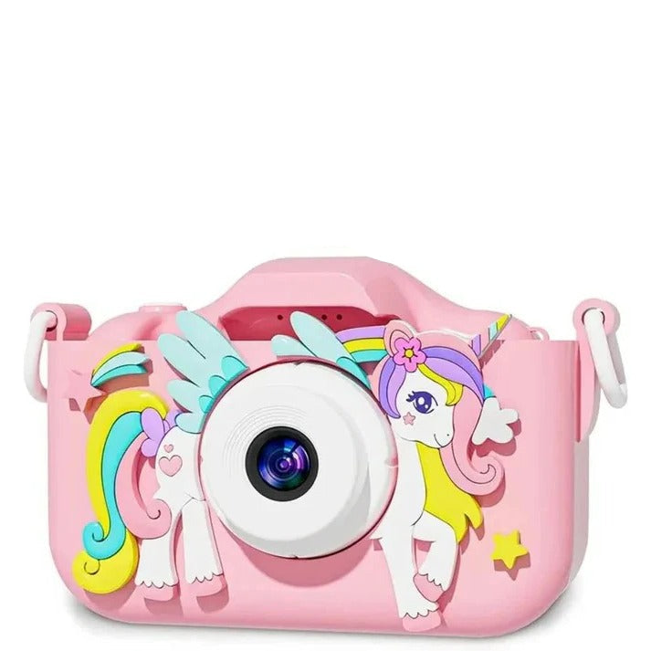Portable Kids Camera with 1080P Video Dual Lens and Rechargeable Battery