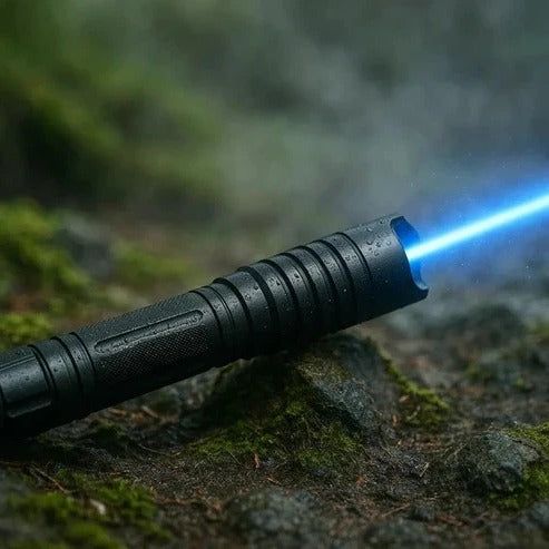 Outdoor Rechargeable Flashlight with Adjustable Beam and Carry Case Set