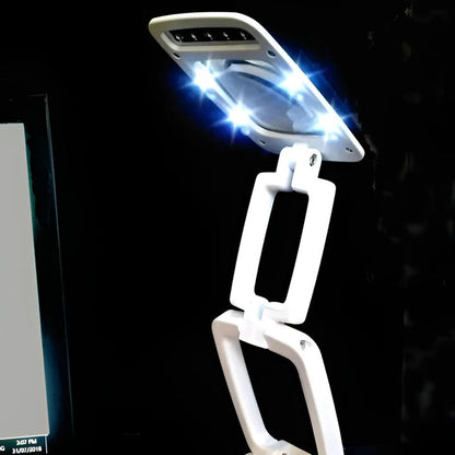 Full Page Floor Standing Magnifier Lamp with Bright LED Light for Reading