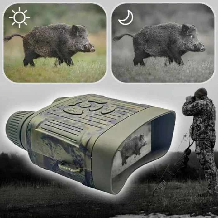Night Vision Binoculars with Infrared Digital Zoom for Low Light Viewing