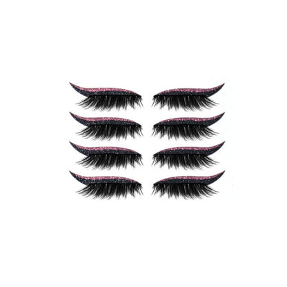 Peel-Off Adhesive Eye Liner Kit for Strip Lash Application, 3-in-1 Reusable Formula