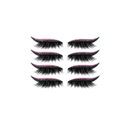 Peel-Off Adhesive Eye Liner Kit for Strip Lash Application, 3-in-1 Reusable Formula