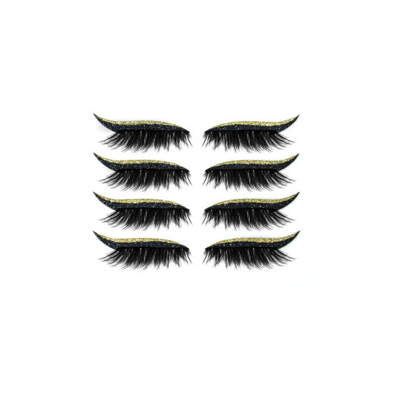 Peel-Off Adhesive Eye Liner Kit for Strip Lash Application, 3-in-1 Reusable Formula