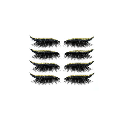Peel-Off Adhesive Eye Liner Kit for Strip Lash Application, 3-in-1 Reusable Formula