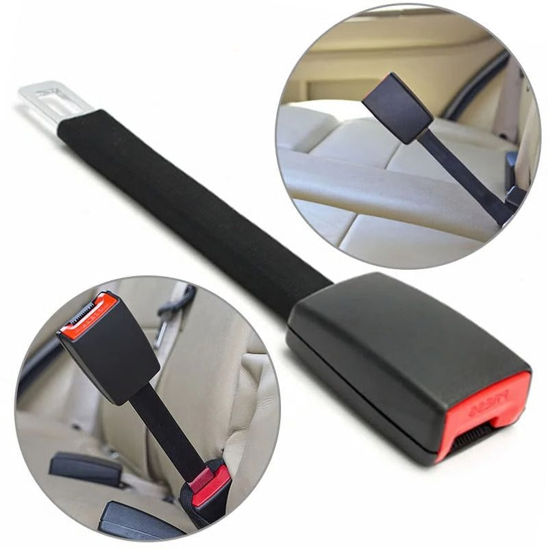 Adjustable Vehicle Seat Belt Extender with Safety Buckle for Enhanced Length and Comfort