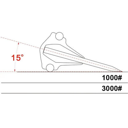 Precision Knife Sharpening Angle Guide with Fixed Angle Rod for Kitchen Knives, Scissors and Whetstones