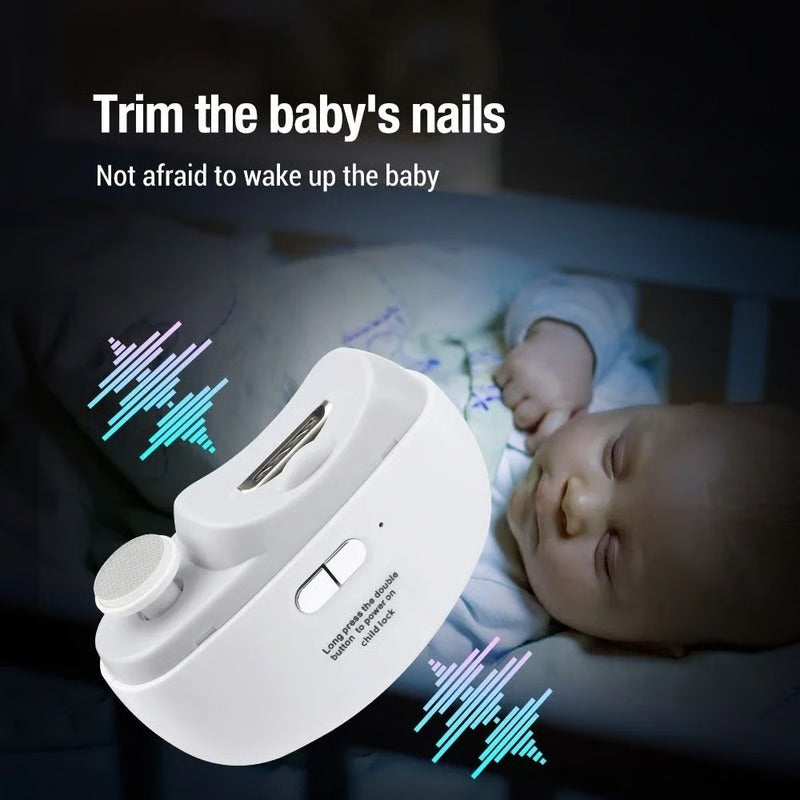Battery Powered Nail File and Buffer with Rotating Grinding Head for Smooth Nail Care