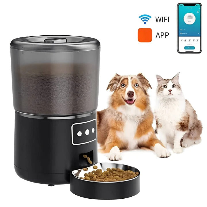 Automatic Pet Food Dispenser with Scheduled Timer and App Portion Control